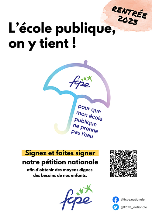 Pétition FCPE Février