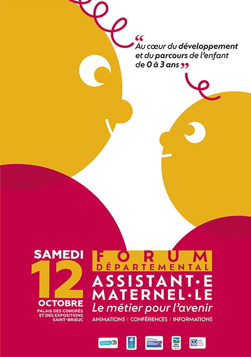 Affiche forum assistante maternelle 2024