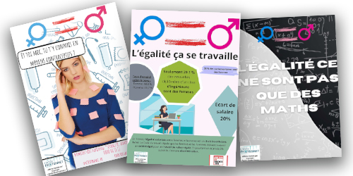 Affiches projet égalité Lycée Freyssinet