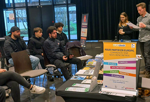 Présentation des mobilités européennes à la Cité des métiers