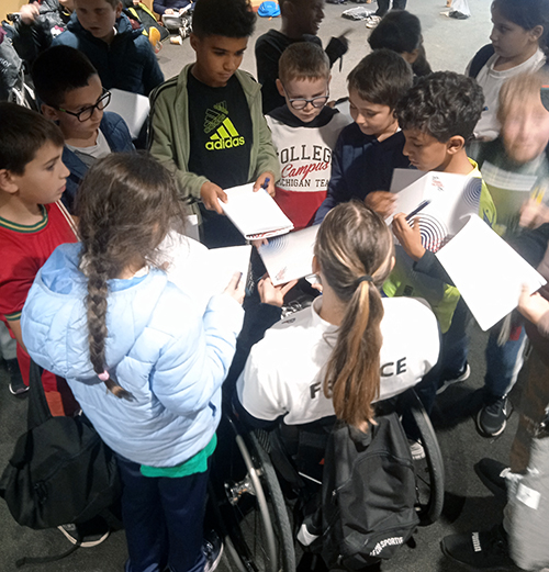 Usep 22 - journée olympique et paralympique handibasket