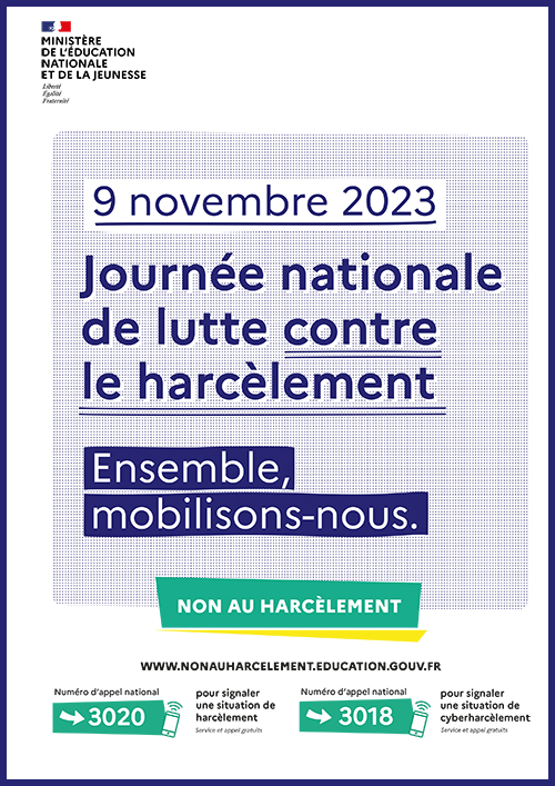 Journée nationale Lutte contre le harcèlement 2023
