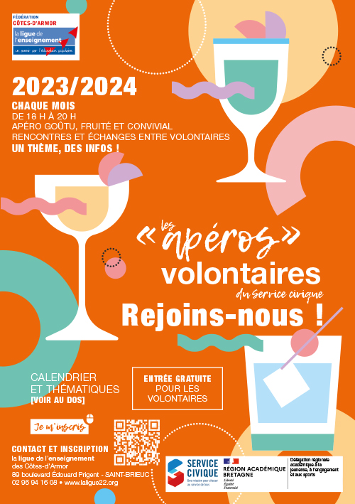 Service civique - apéros des volontaires Côtes d'Armor
