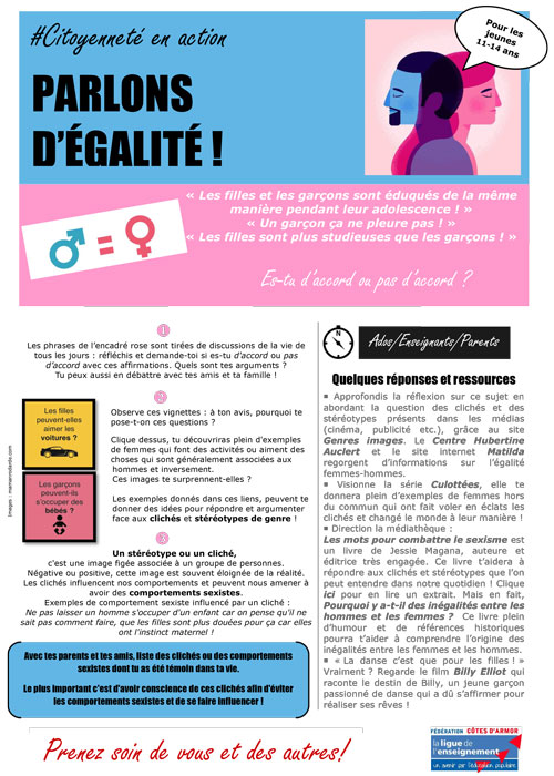 Citoyenneté en action - Parlons d'égalité