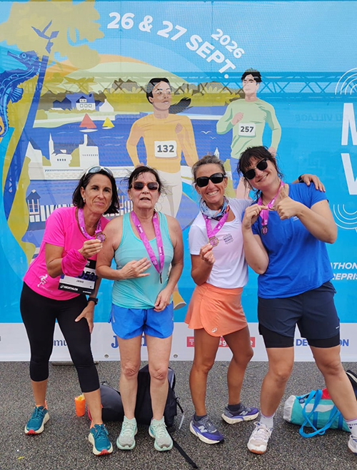 L’équipe féminine de la Ligue de l’Enseignement au Marathon Relais Entreprises de Vannes 2026