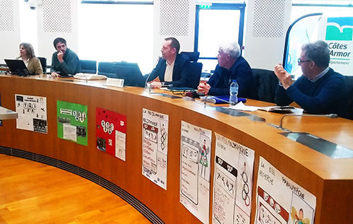 Dans l'hémicycle du onseil départemental 22