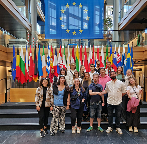 Volontariat - visite du parlement europeen