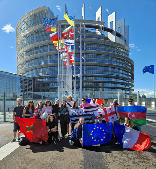 Volontariat - visite du parlement europeen